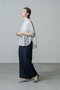 【店舗限定】ポリエステルウールトロピカル ワイドパンツ エブール/ebure