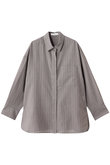 シアーコットンストライプ オーバーサイズシャツ