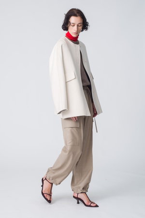 [美品]　ebure ウールジャケット　ベージュ News | ebure(エブール)