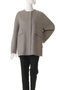 カシミアリバー ノーカラーショートコート エブール/ebure
