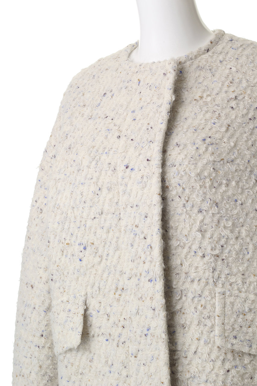 ebure(エブール)｜カラーネップアルパカツィード ノーカラーミドル