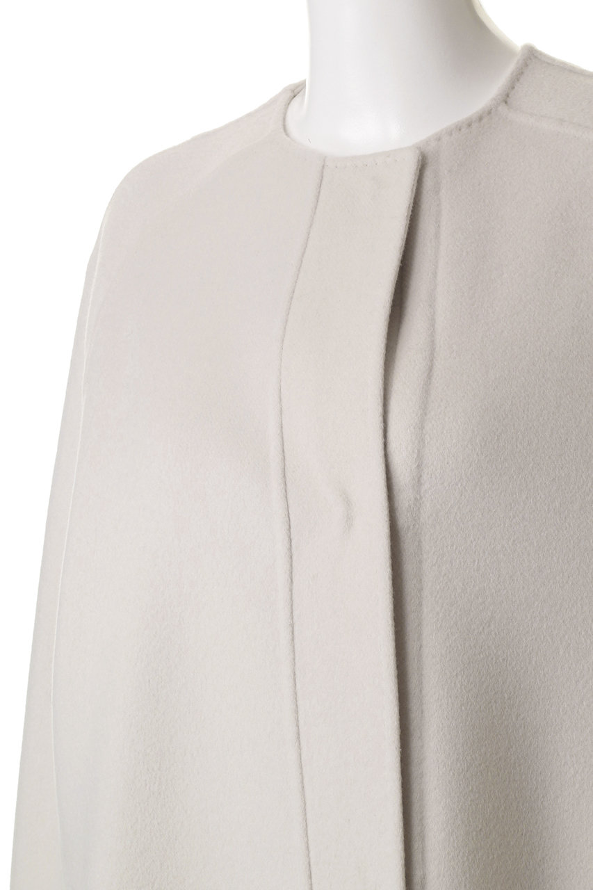 ebure(エブール)｜リュクスシャルムビーバー ノーカラーロングコート