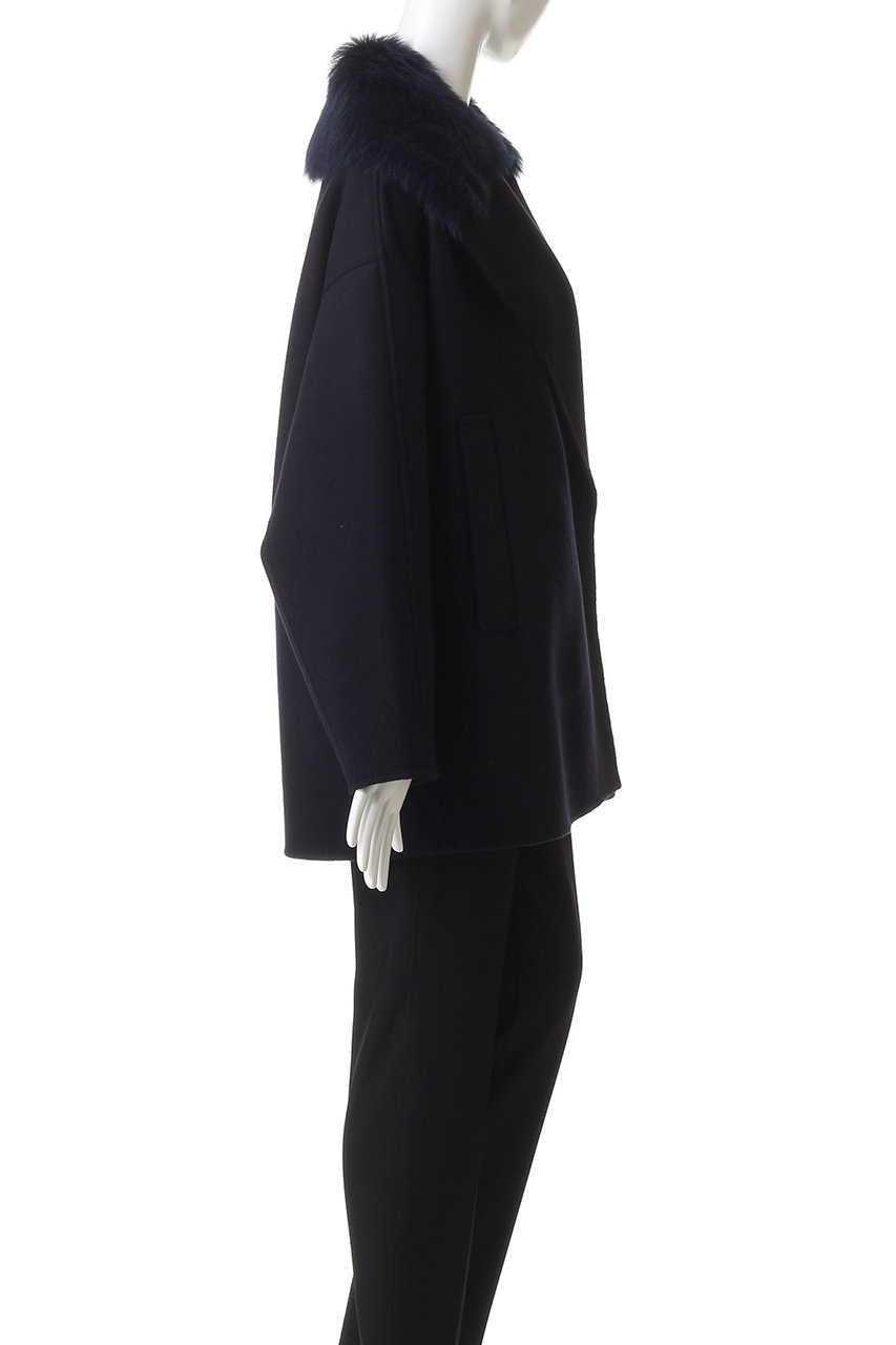 ebure(エブール)｜リュクスメルトン ショールカラーショートコート