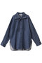 ライトオンスデニム ボウタイシャツ エブール/ebure ブルー