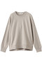 クリアー裏毛 ドロップショルダースウェット エブール/ebure ベージュ