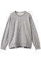 クリアー裏毛 ドロップショルダースウェット エブール/ebure トップグレー