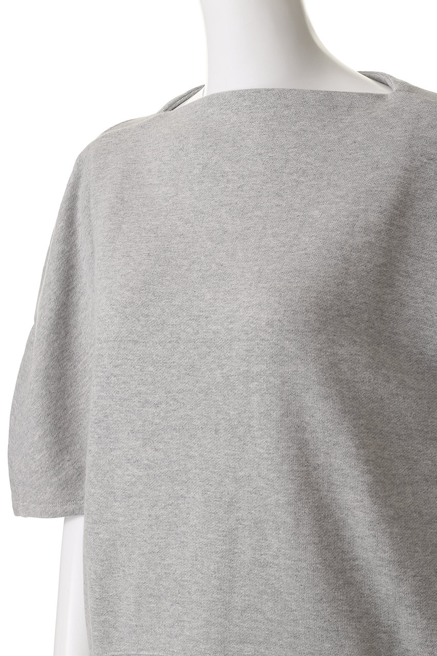 ebure(エブール)｜クリアー裏毛 ハーフスリーブスウェット/ベージュ の