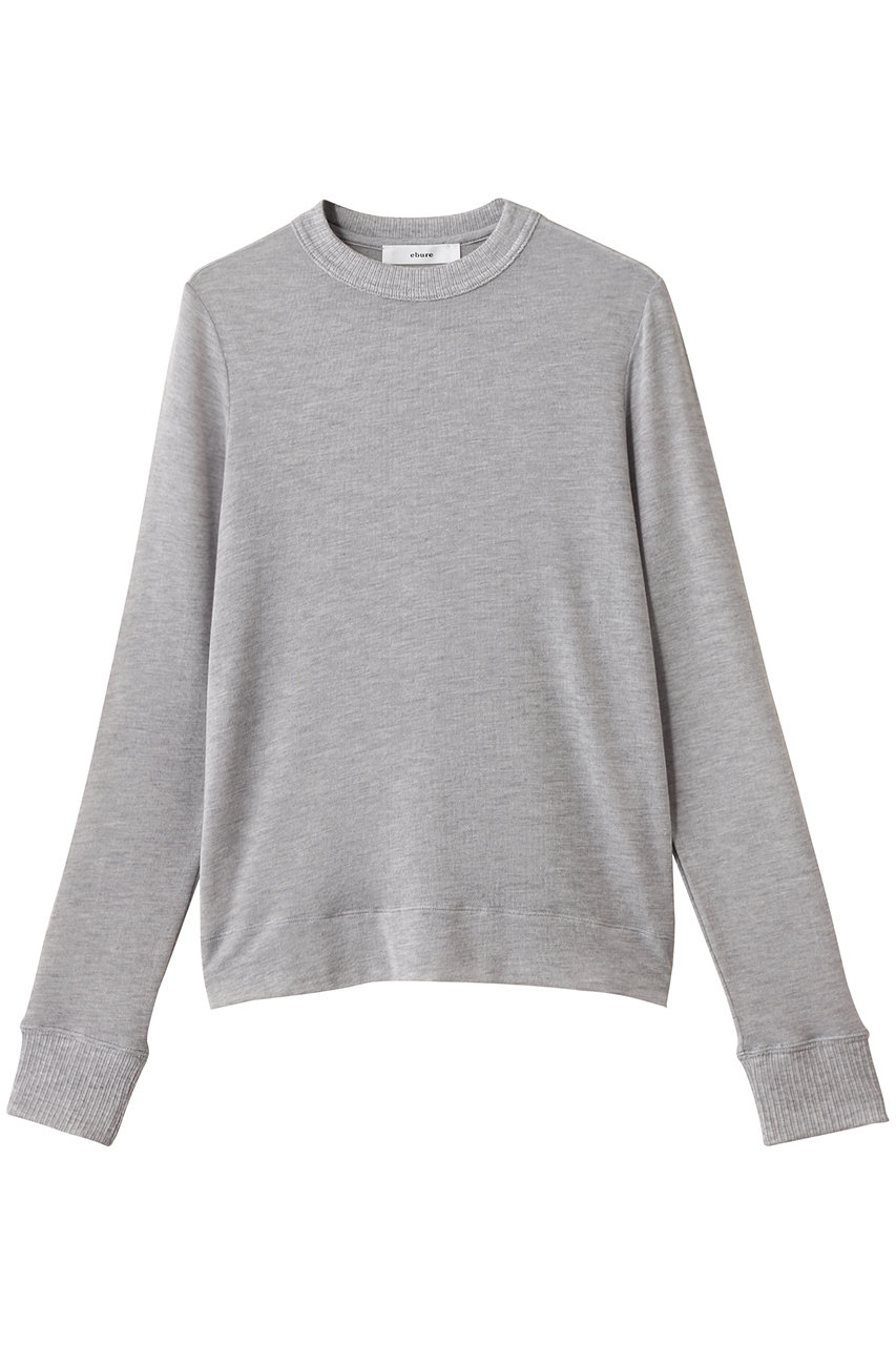 ebure ソフトシアージャージ クルーネックカットソー (トップグレー, 38) エブール ELLE SHOP ebure ソフトシアージャージ クルーネックカットソー (トップグレー, 38) エブール ELLE SHOP