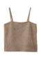カシミアファーニット キャミソール エブール/ebure ベージュ