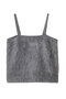 カシミアファーニット キャミソール エブール/ebure トップグレー