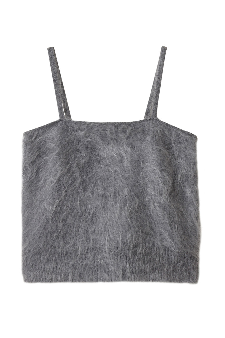 ebure カシミアファーニット キャミソール (トップグレー, 38) エブール ELLE SHOP