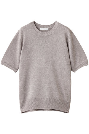 エブール2022ssニットTシャツ コットン グリーン ebure ボタニカル 2022SS ebure エブール ボタニカルダイ オーガニック ニットT