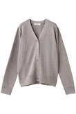 ブライトラメリリヤーン Vネックニットカーディガン エブール/ebure