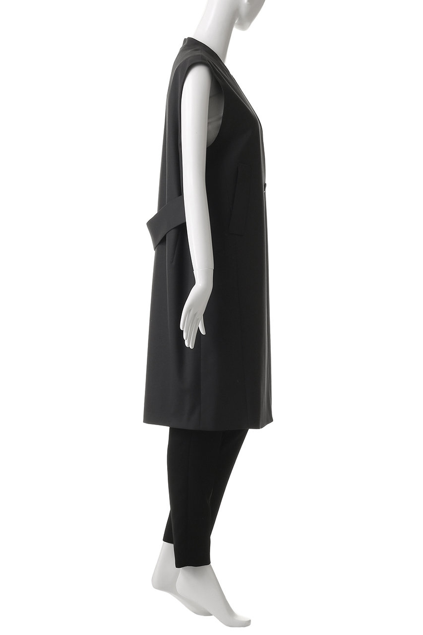 美品　エブール　ebure ハイカウントドライウール　ジャケット　ジレ 24AW エブール ebure ハイカウントドライウール ジレ ブラウス