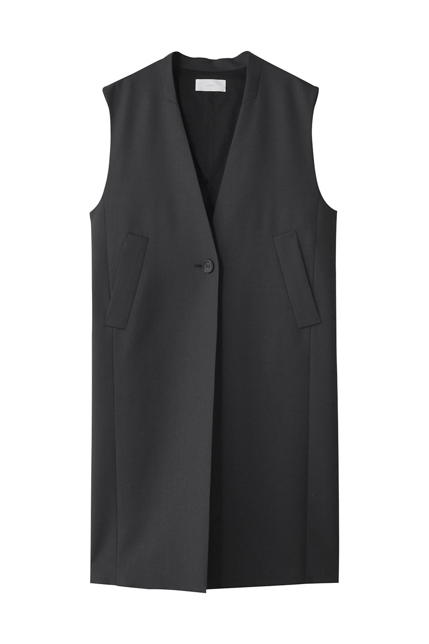 【店舗限定】ハイカウントオックスウール ロングジレ