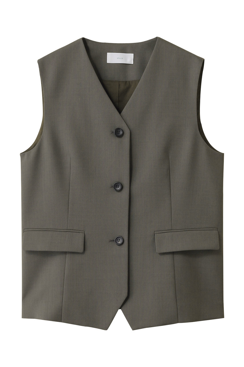 【店舗限定】ハイカウントオックスウール ショートジレ