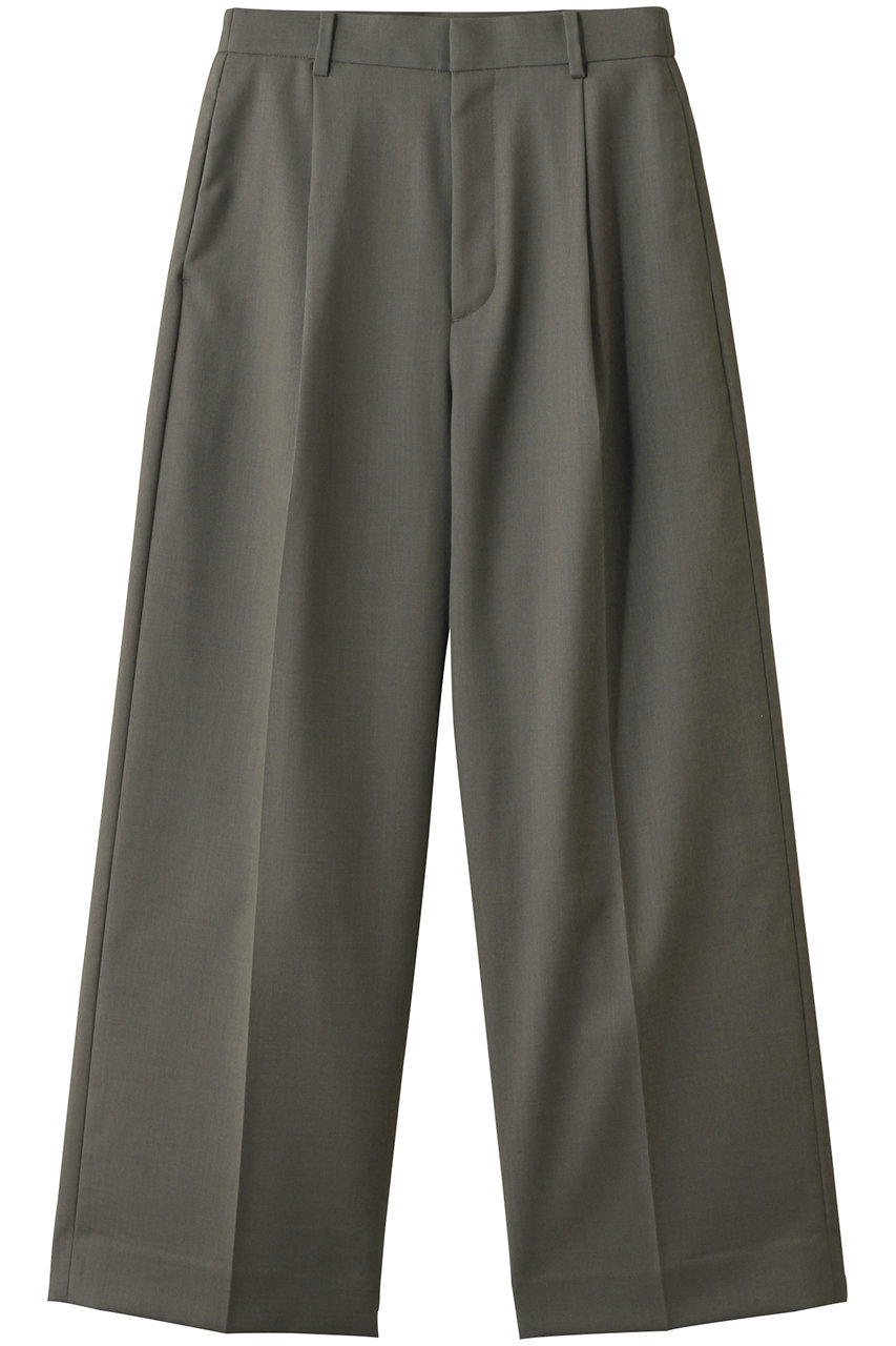 【店舗限定】ハイカウントオックスウール ワイドパンツ