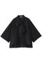 【店舗限定】ブライトシアー ボウタイブラウス エブール/ebure ブラック