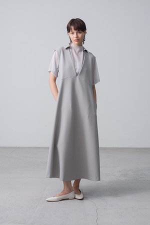 エブール/ebureの【店舗限定】ドライ2WAYウール シャツカラージャンパースカート(110500/110502)