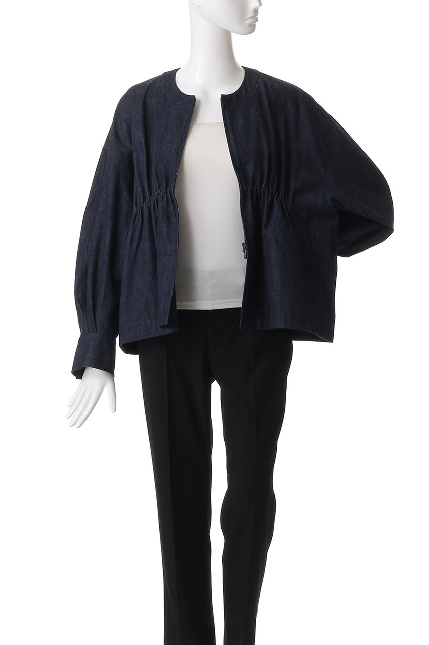 ebure(エブール)｜【店舗限定】スラブデニム ギャザージャケット