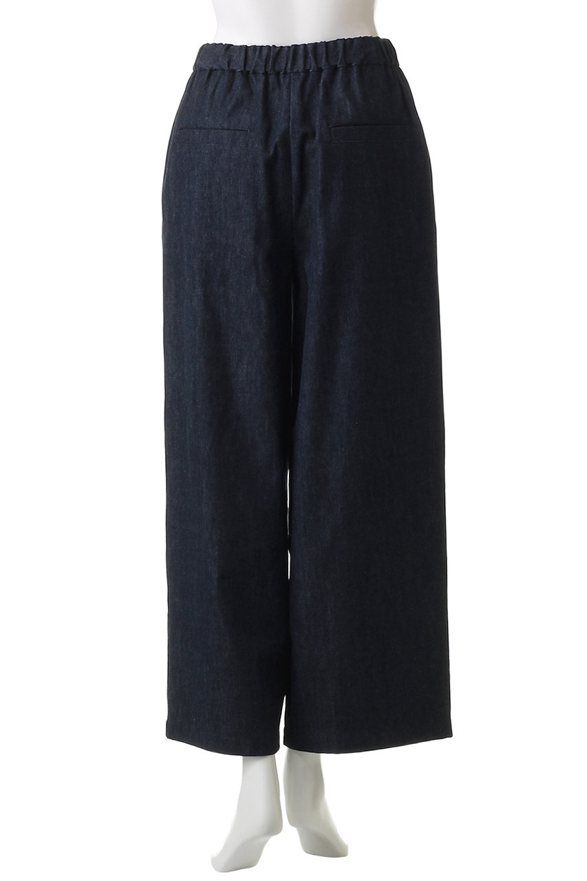 ebure(エブール)｜【店舗限定】スラブデニム タックパンツ/インディゴ