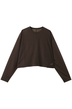 エブール/ebureの【店舗限定】シアーストレッチ クルーネックショートプルオーバー(110300/110301)