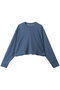 【店舗限定】シアーストレッチ クルーネックショートプルオーバー エブール/ebure ブルー