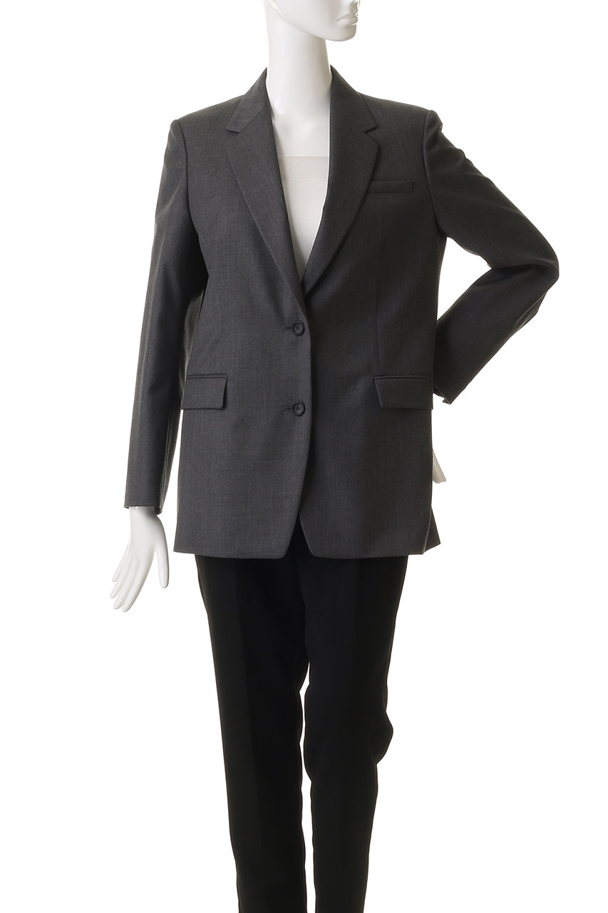 【新品】ebure 今期 25AW ドライポプリン ジレジャケット グレー 38 ebure(エブール)｜ドライポプリン ジレジャケット/アイボリー の