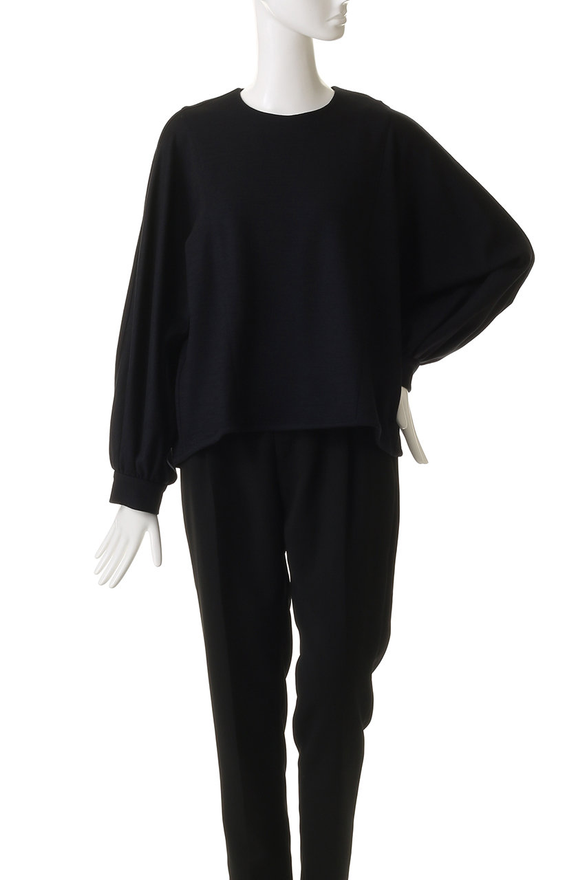 ebure(エブール)｜ソフトウールモクロディ クルーネックプルオーバー