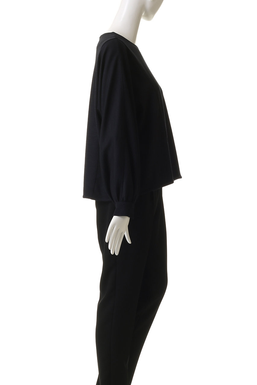 ebure(エブール)｜ソフトウールモクロディ クルーネックプルオーバー