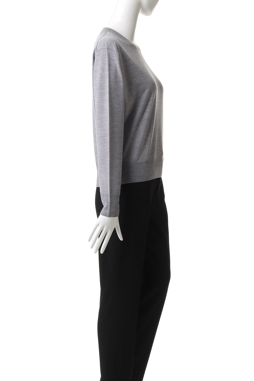 ebure(エブール)｜ハイゲージウールシルクカシミア クルーネックニット