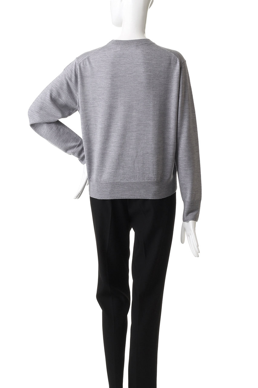 ebure(エブール)｜ハイゲージウールシルクカシミア クルーネックニット