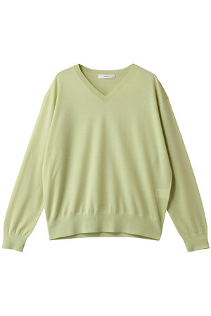 エブール♡ebure サマーニット半袖　シルク混　ライトグリーン ebure｜エブールのニット通販｜ELLE SHOP (エル・ショップ)