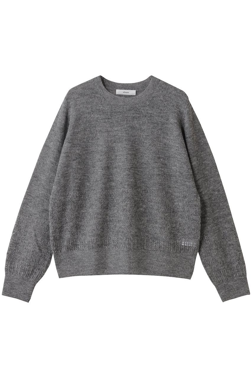 アイレットポイントニット クルーネックプルオーバー