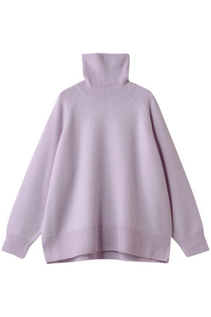 エブール/ebureのローゲージカシミア タートルネックニットプルオーバー(110300/110301)