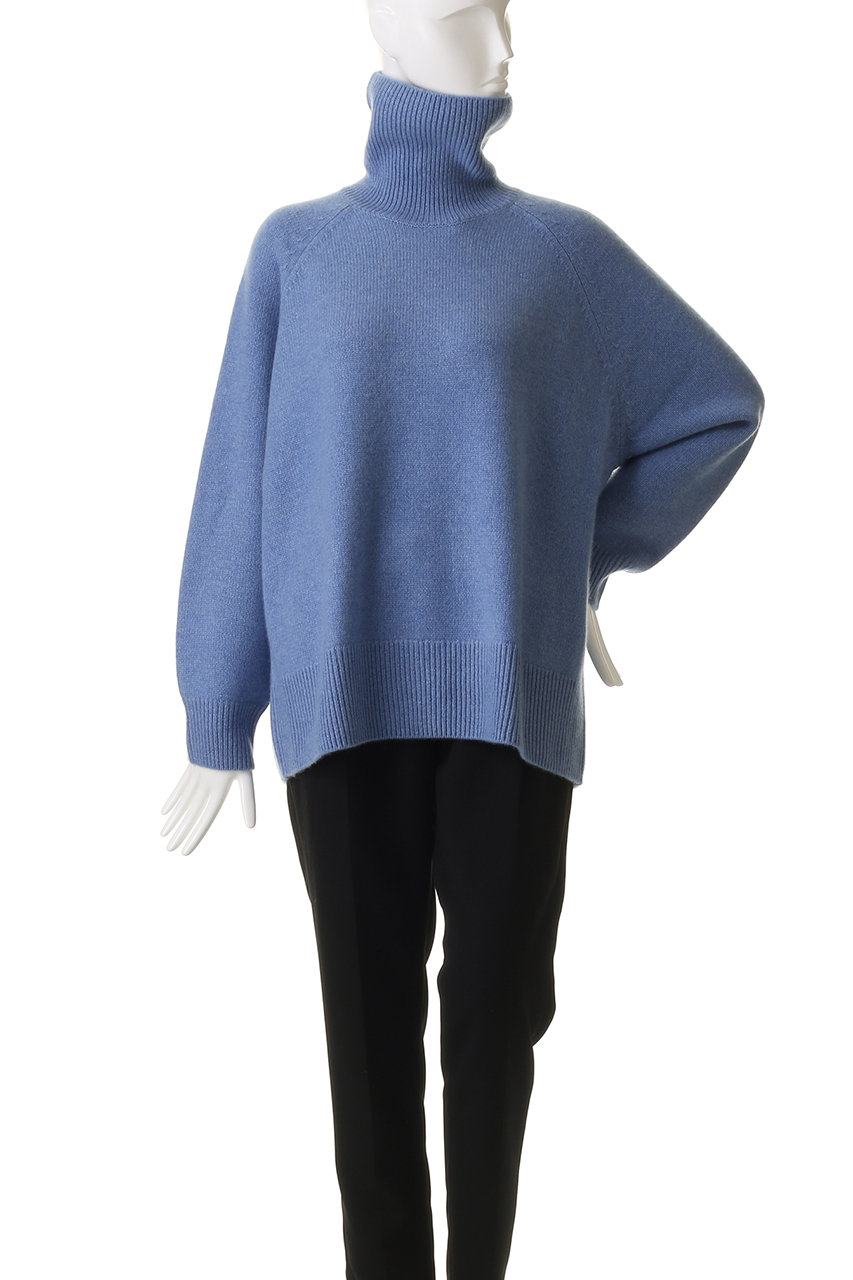 美品✨ebure 　エブール　フォックス 　シルク　タートル　ニット　セーター ebure(エブール)｜ローゲージカシミア タートルネックニットプル