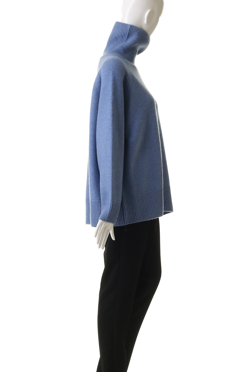 ebure(エブール)｜ローゲージカシミア タートルネックニットプル