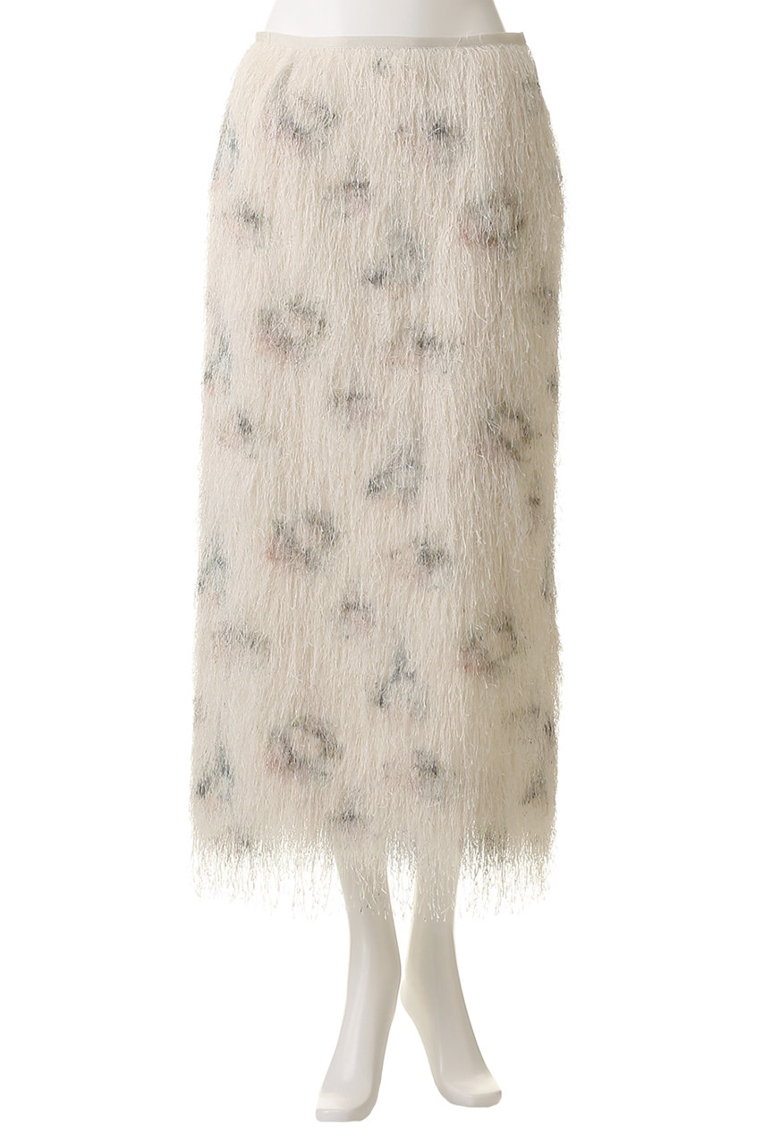 ebureのタイトスカート ライトウールシャンブレー タイトスカート｜ebure(エブール