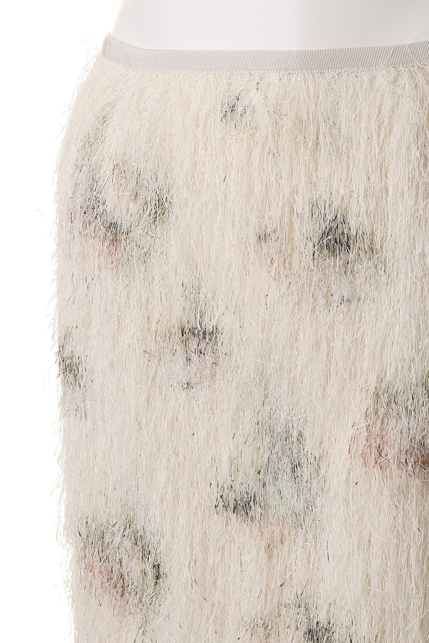 ebure(エブール)｜フラワープリントフェザー タイトスカート