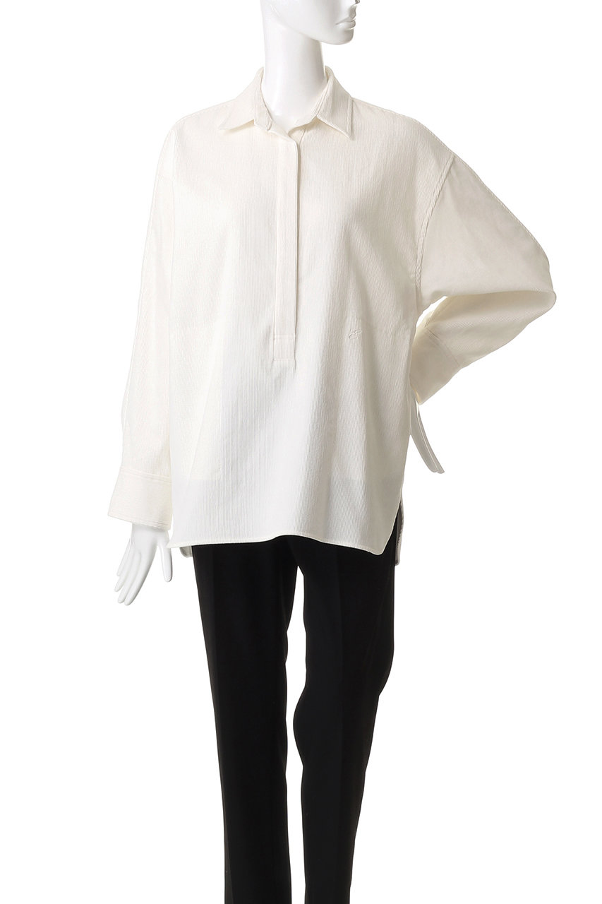 ebure （エブール）ネイビー 長袖シャツ リボン付き ebure （エブール）ネイビー 長袖シャツ リボン付き ebure