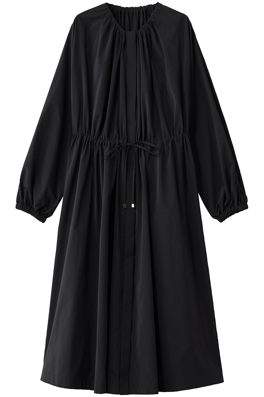 ebure 【店舗限定】ハイカウントライトタフタ ワンピースコート (ブラック, 38) エブール ELLE SHOP ebure 【店舗限定】ハイカウントライトタフタ ワンピースコート (ブラック, 38) エブール ELLE SHOP