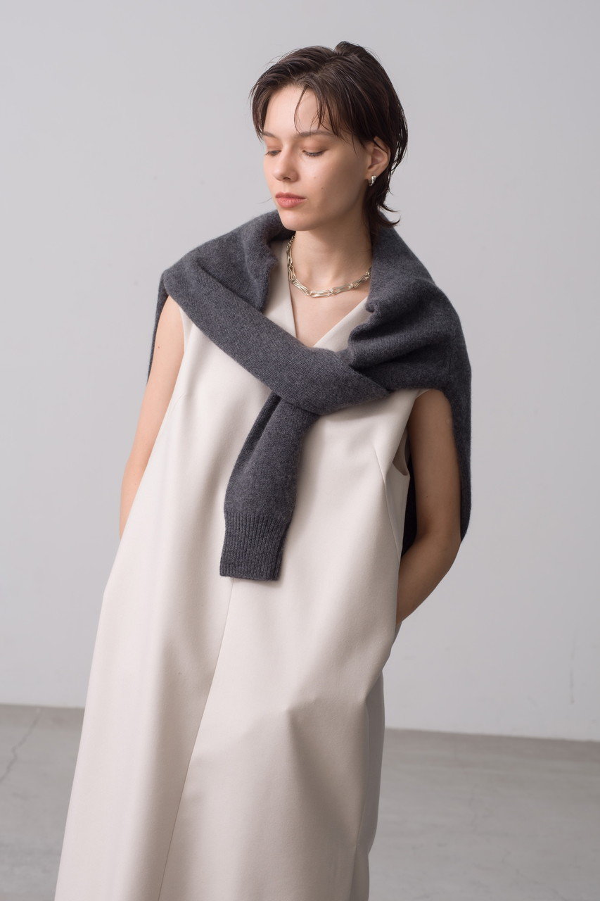 ebure(エブール)｜【店舗限定】ソフトフラノ ノースリーブワンピース