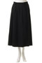 ウールポプリン サイドプリーツラップライクスカート エブール/ebure
