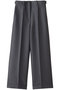 シルクウールツイル ワイドストレートパンツ エブール/ebure グレー