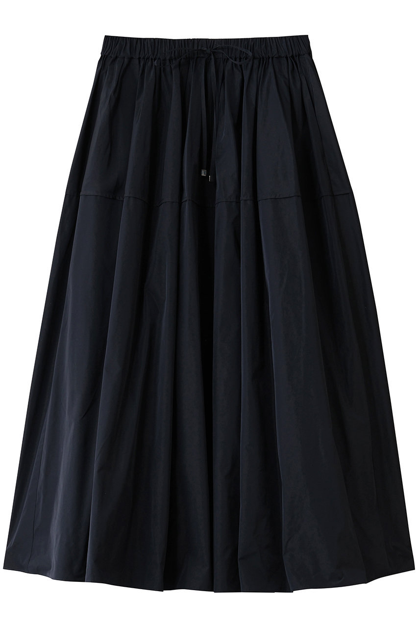 エブール/ebureのマイクロタフタ イージーギャザースカート(ネイビー/4210500218/25FWSK22)