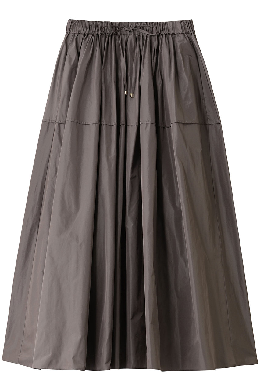 エブール/ebureのマイクロタフタ イージーギャザースカート(グレー/4210500218/25FWSK22)