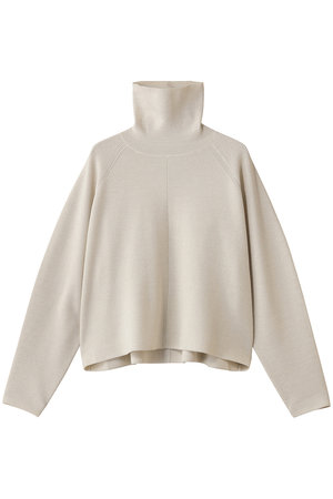 エブール/ebureのブライト畦ニット タートルネックショート丈プルオーバー(110300/110301)