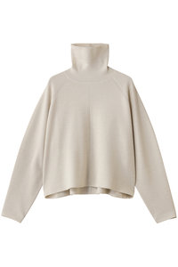 ebure(エブール)｜ブライト畦ニット 異素材ワンピース/ホワイト の通販