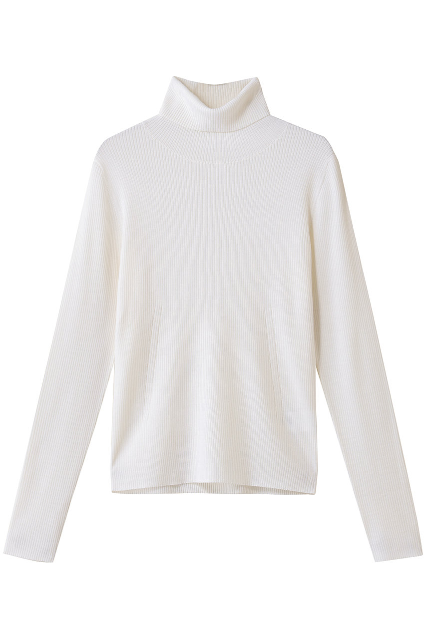 エブール/ebureのソフトファインウール タートルネックニットプルオーバー(ホワイト/4210800492/25FWKT23)