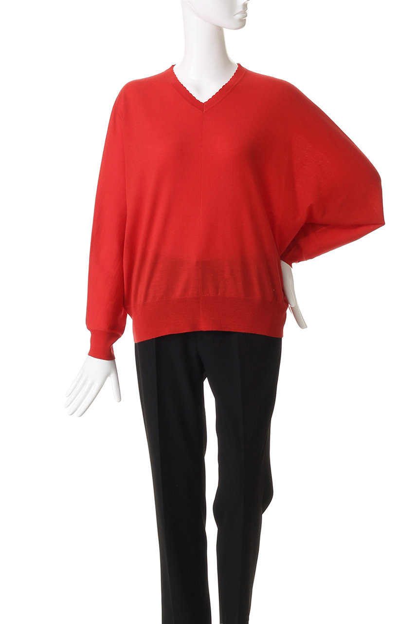 ebure(エブール)｜ソフトファインウール Vネックニットプルオーバー